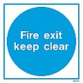 White Fire Exit WX5257
