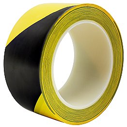 Floor Marking Tape Yellow and Black Front Angle Front Angle