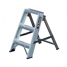 Heavy-Duty Swingback Step Ladders - 3 Tread