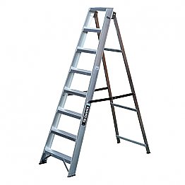 Heavy-Duty Swingback Step Ladders - 8 Tread