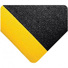 Anti-Fatigue Mat Black with Yellow 