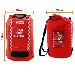 Vigil 8m x 6m Car Fire BlanketVigil Car Fire Blanket Bag Measurements