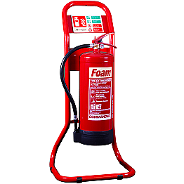 Compact Red Fire Extinguisher Stand - Extinguisher and Signs Not Included