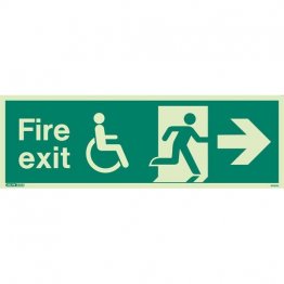 Wheelchair Fire Exit Right 4034
