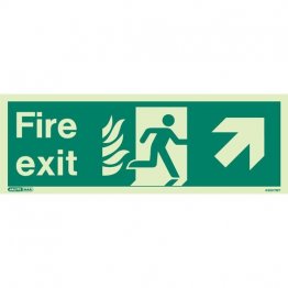 NHS Fire Exit Up Right 438HTM