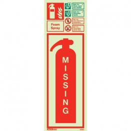 Foam Spray Extinguisher Missing 6398