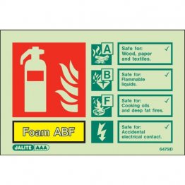 Foam ABF Extinguisher Sign