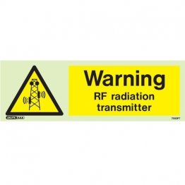 Warning RF Radiation Transmitter 7582