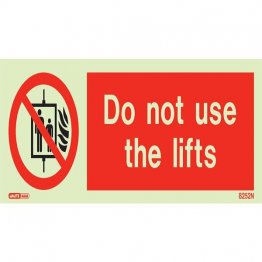 Do Not Use Lifts 8252