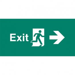 Emergency Light Legend Exit Right Pack of 10 EL405
