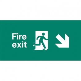 Emergency Light Legend Fire Exit Ahead Pack of 10 EL439