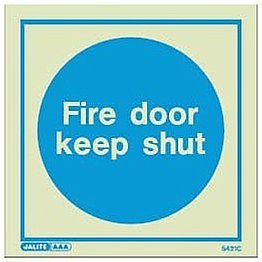 Fire door keep shut sign 5421