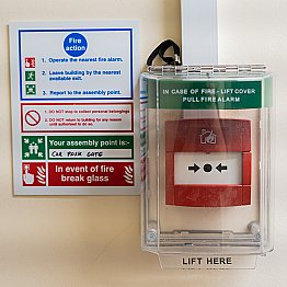 Fire Alarm Stopper with Alarm - Red