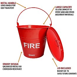 Vigil Metal Fire Bucket - Summary