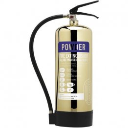 Polished Gold 6kg Powder Extinguisher