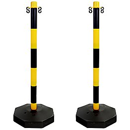 Post & Chain Barrier Kits Yellow and Black 2