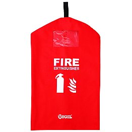 Fire Extinguisher Cover - Red Large Front
