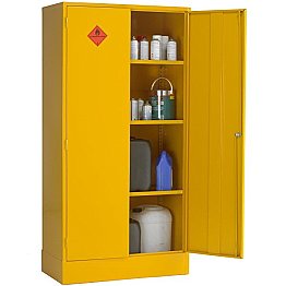 XL Double Door Flammable Material Cabinet - Open
