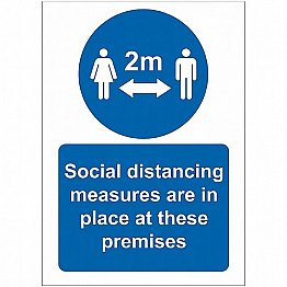 Social Distancing Measures Sign