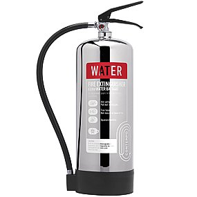 Chrome 6 litre water extinguisher