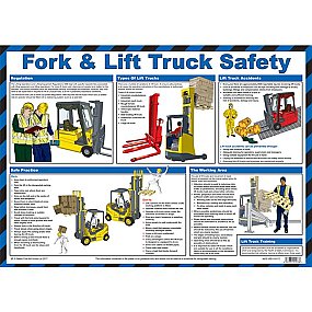 Fork & Lift Truck Safety Poster A2