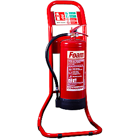 Compact Red Fire Extinguisher Stand