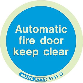 Automatic Fire Door Keep Clear Pack of 10 5141