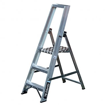 Heavy-Duty Platform Step Ladders - 3 Tread