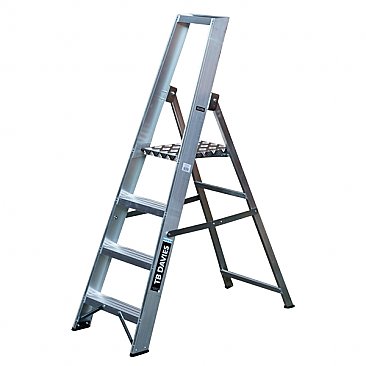 Heavy-Duty Platform Step Ladders - 4 Tread