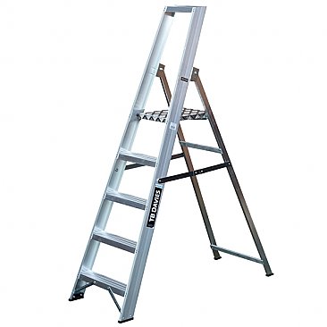 Heavy-Duty Platform Step Ladders - 5 Tread