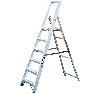 Heavy-Duty Platform Step Ladders - 6 Tread
