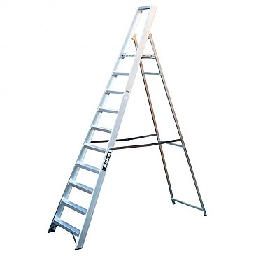 Heavy-Duty Platform Step Ladders  - 10 Tread
