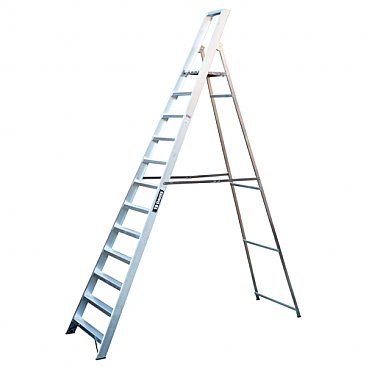 Heavy-Duty Platform Step Ladders - 12 Tread