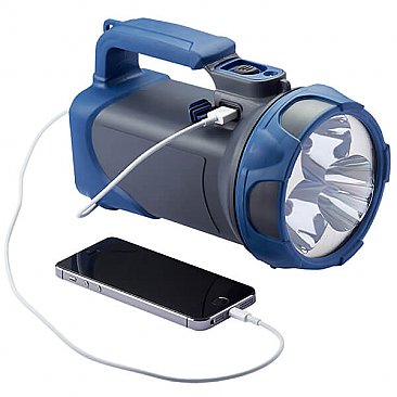 3-in-1 Rechargeable LED Searchlight - Power Bank Function
