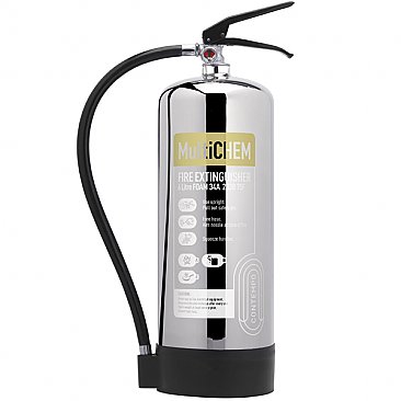 Chrome 6 litre MultiChem Extinguisher