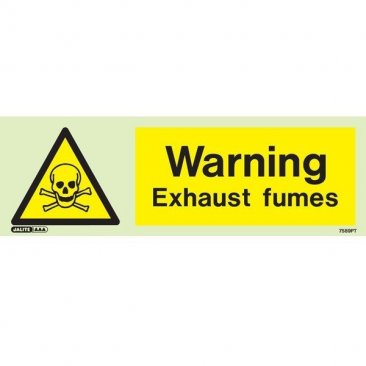 Warning Exhaust Fumes 7589