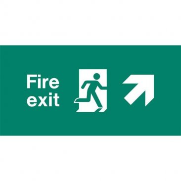 Emergency Light Legend Fire Exit Ahead Pack of 10 EL438