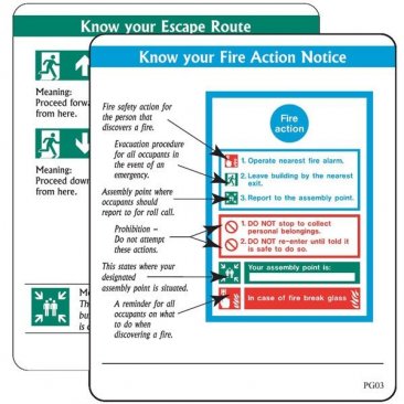 Action Notice Signs pack of 10 PG03