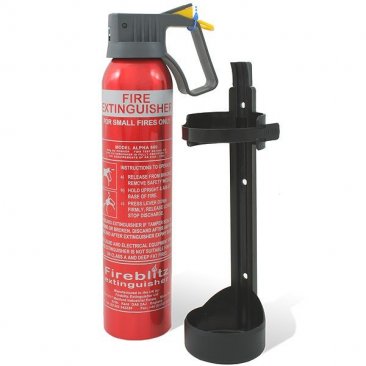 Fireblitz 0.6kg car extinguisher with bracket