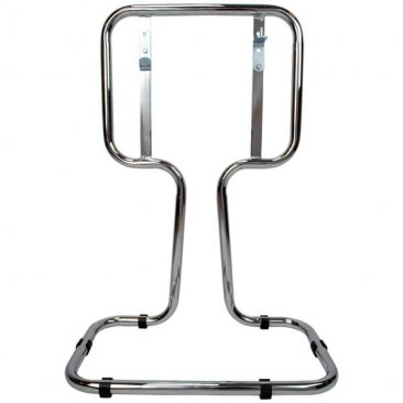 Double chrome fire extinguisher stand