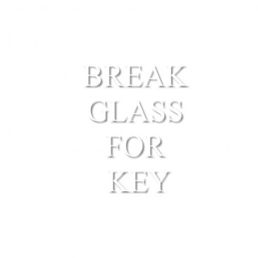 Spare keybox glass