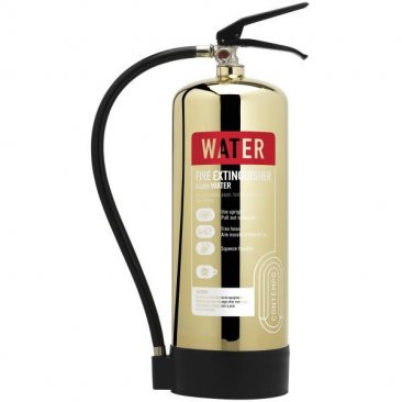 Polished Gold 6ltr Water Extinguisher