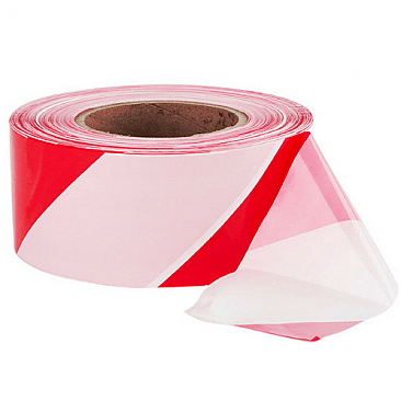 Roll of Red & White Barrier Tape