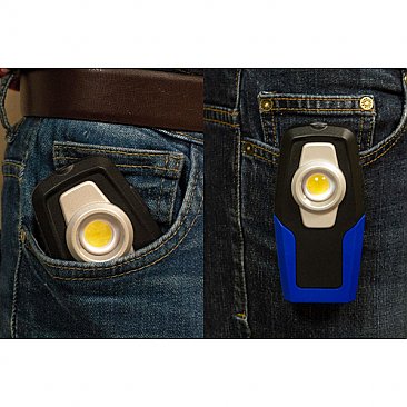 Rechargeable Work Light and Torch with Pocket Clip