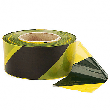 Yellow & Black Barrier Tape