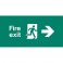 Emergency Light Legend Fire Exit Right Pack of 10 EL435