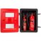 Double fire extinguisher box