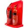 Double fire extinguisher stand 