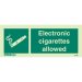 Electronic Cigarettes Allowed