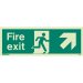Fire exit ahead right sign